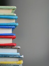 shallow focus photography of books